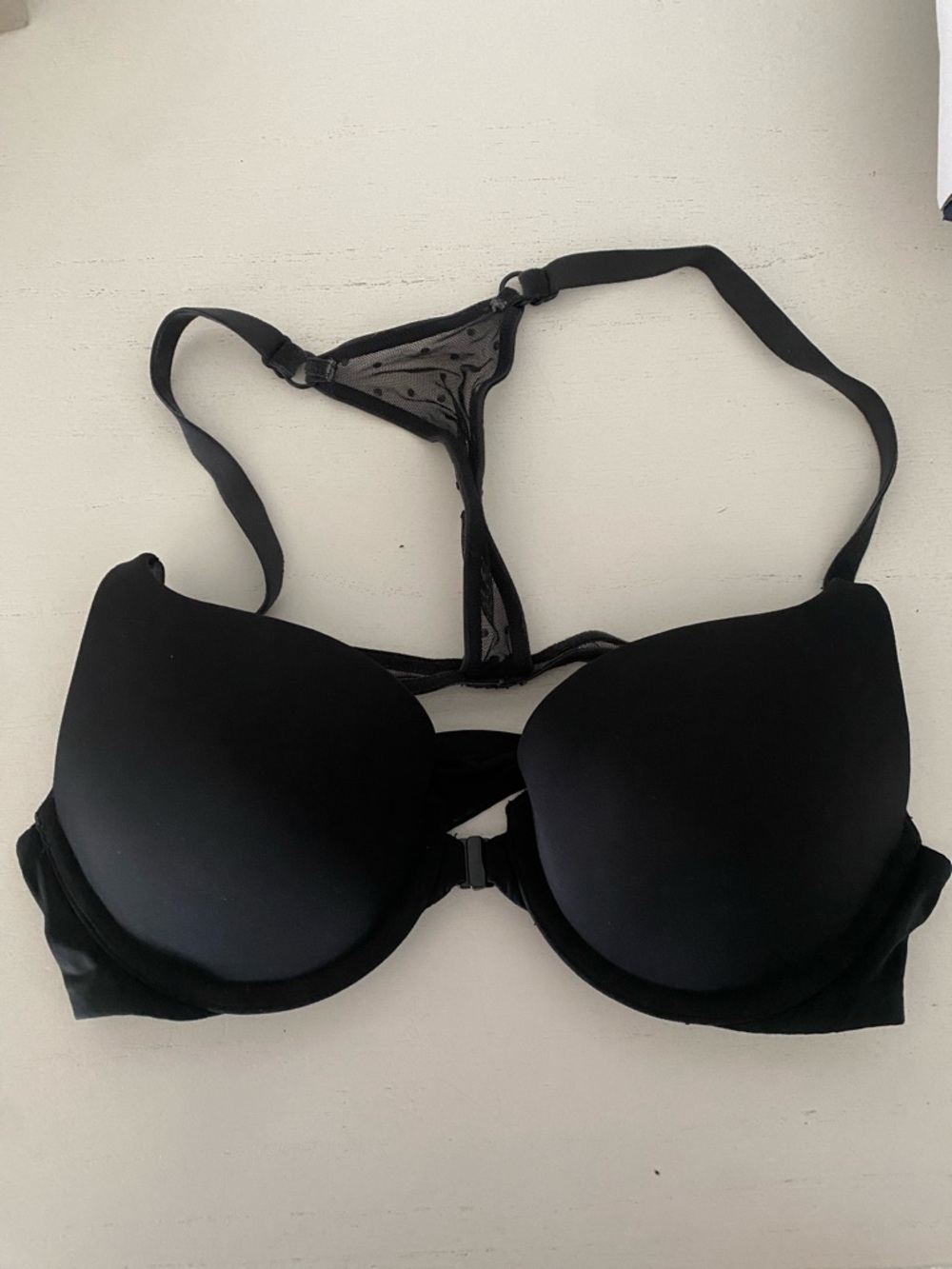 Victoria's Secret Black Racerback Push-Up Bra
